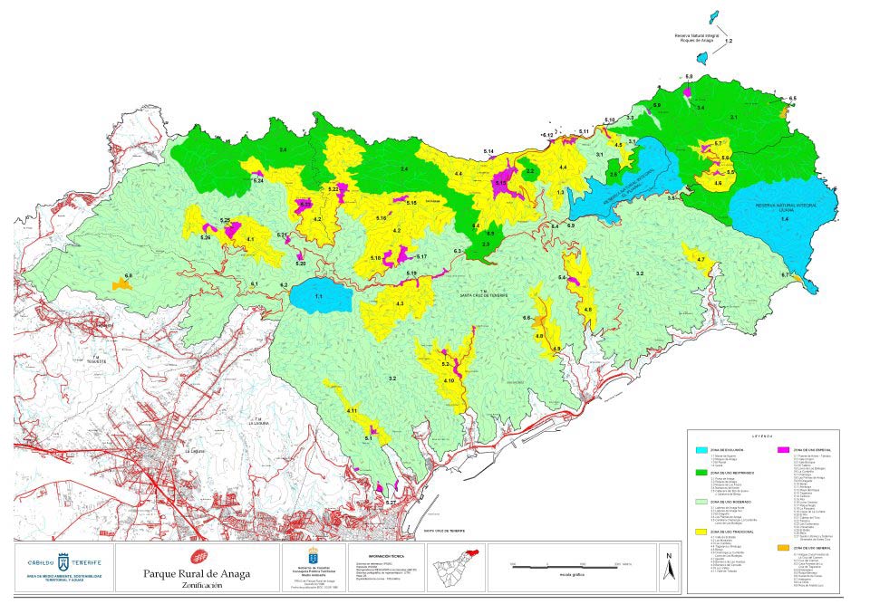 Mapa de Distribución de la Población Parque Anaga