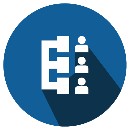 Icono alegórico Organización administrativa: Órganos directivos