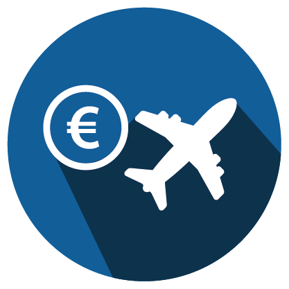 Icono alegórico Gastos de viajes del Presidente, Consejeros/as...