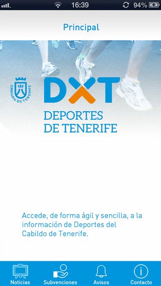 Captura de pantalla DXT Deportes de Tenerife