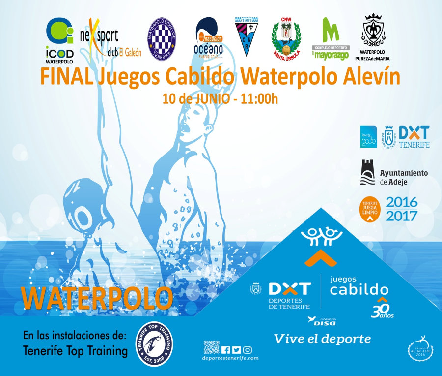 Jornada final de waterpolo alevín de los XXX Juegos Cabildo de Tenerife