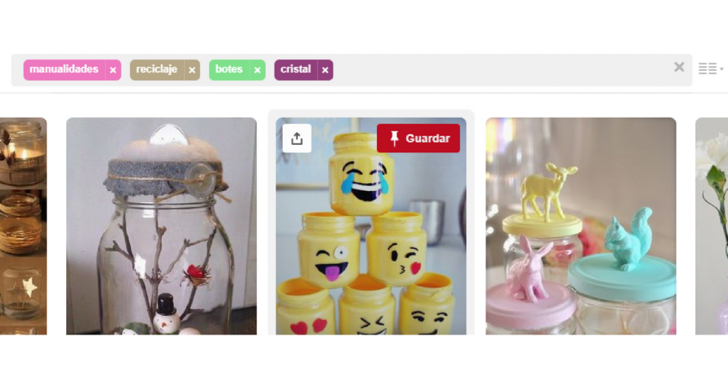 Almacenaje y decoración en vidrio