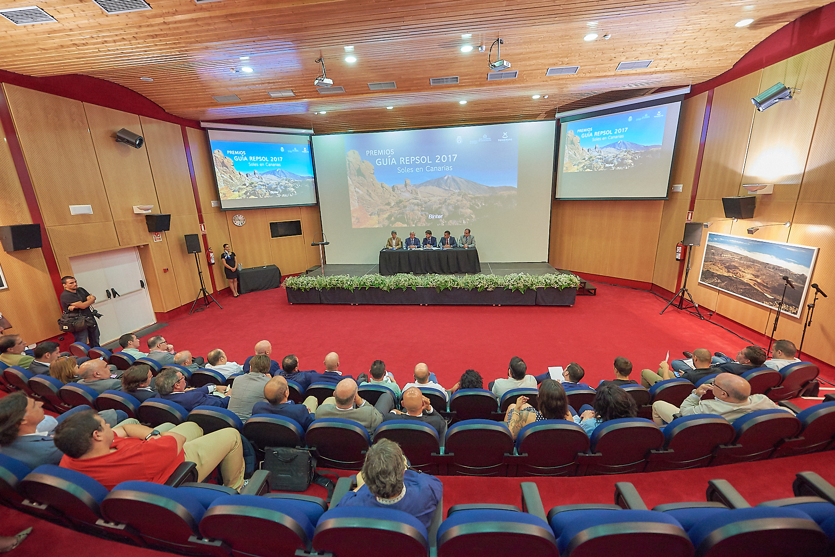 Imagen del acto, celebrado en el Centro de Visitantes Cañada Blanca