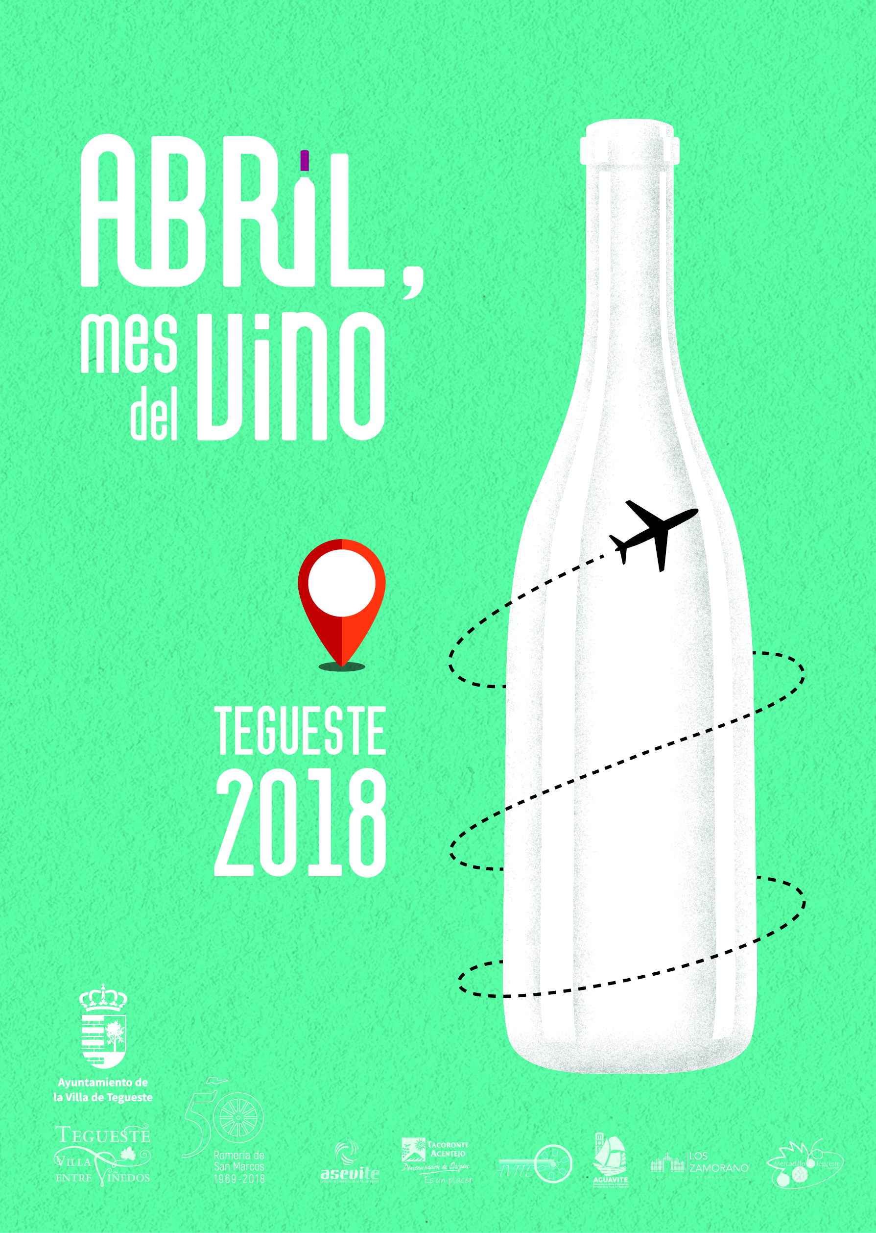 Cartel de 'Abril, mes del vino'