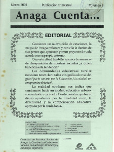 Anaga Cuenta – Marzo 2001
