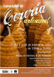Cartel Curso Taller de Cerería Artesanal Pinolere 2015